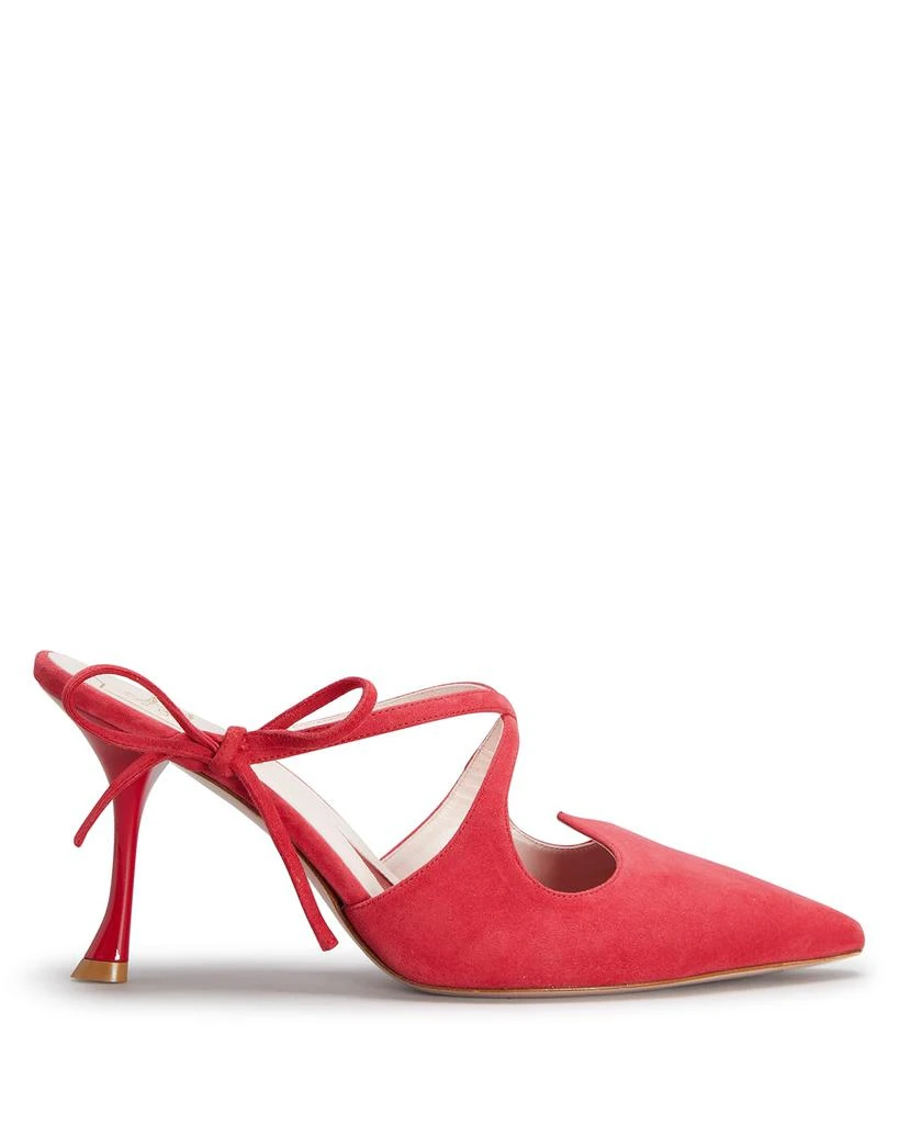 商品Roger Vivier|I Love Vivier Suede Bow Mules,价格¥6706,第1张图片