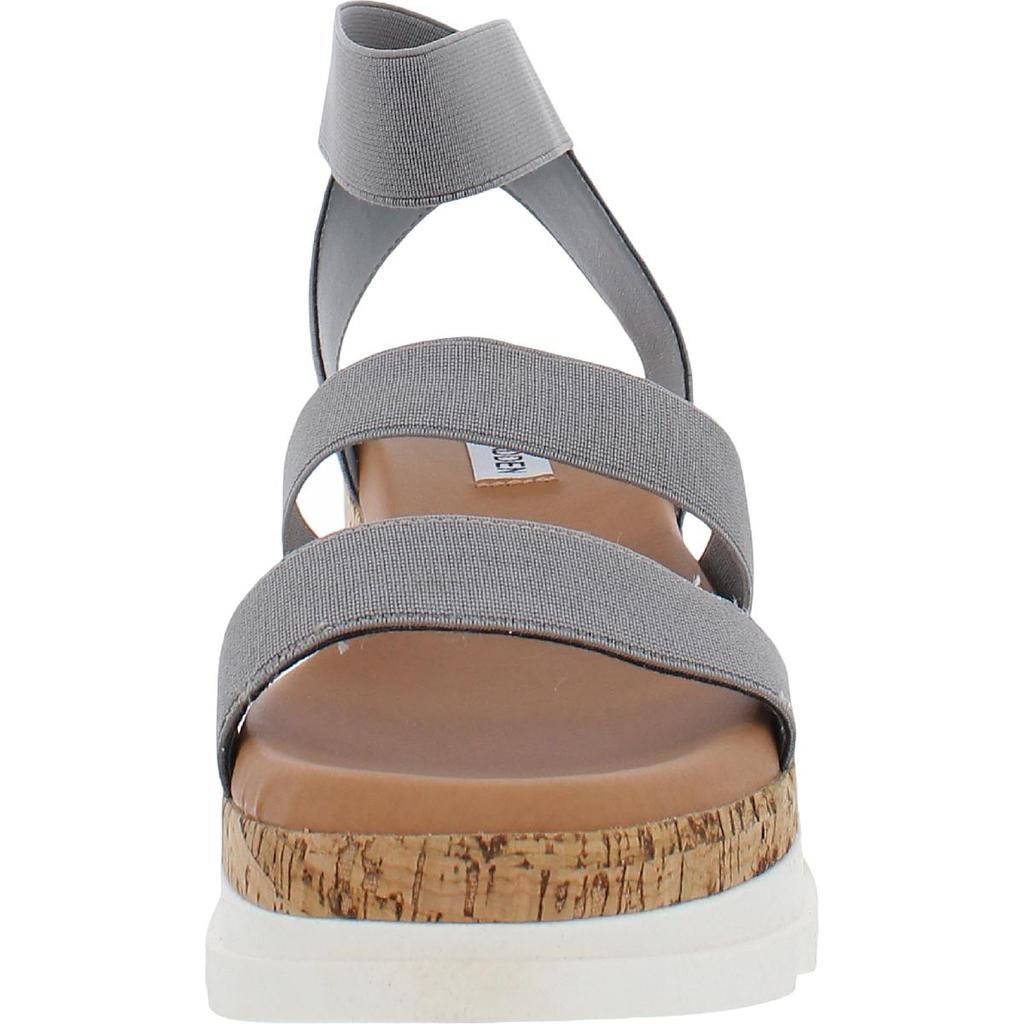 Steve Madden Womens Bandi Ankle Strap Cork Wedge Sandals商品第5张图片规格展示