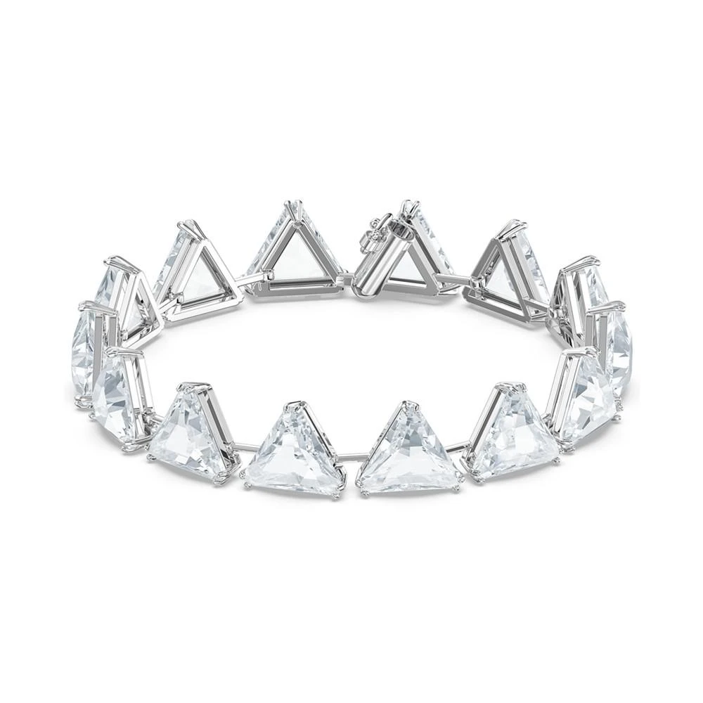 商品Swarovski|Silver-Tone Triangle-Crystal Flex Bracelet,价格¥614,第1张图片