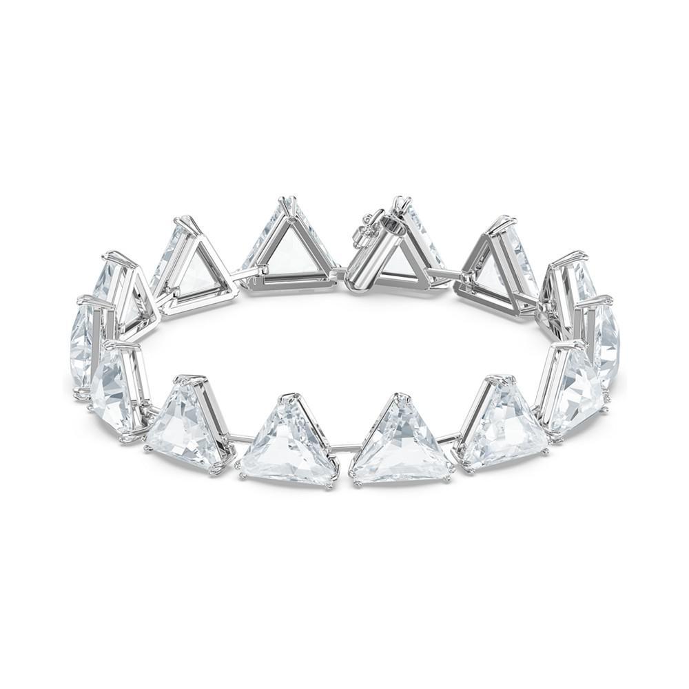 商品Swarovski|Silver-Tone Triangle-Crystal Flex Bracelet,价格¥1447,第1张图片