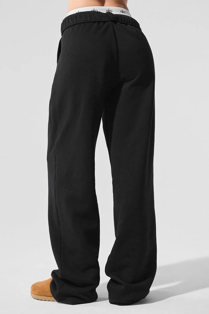 商品Alo|Accolade Straight Leg Sweatpant - Black,价格¥983,第2张图片详细描述