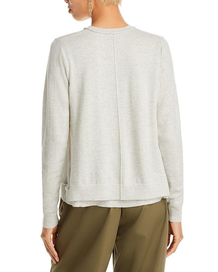 商品3.1 Phillip Lim|Chiffon Panel Crewneck Sweater,价格¥3373,第3张图片详细描述
