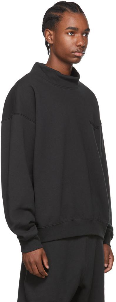 商品Essentials|Black Mock Neck Sweatshirt,价格¥602,第4张图片详细描述
