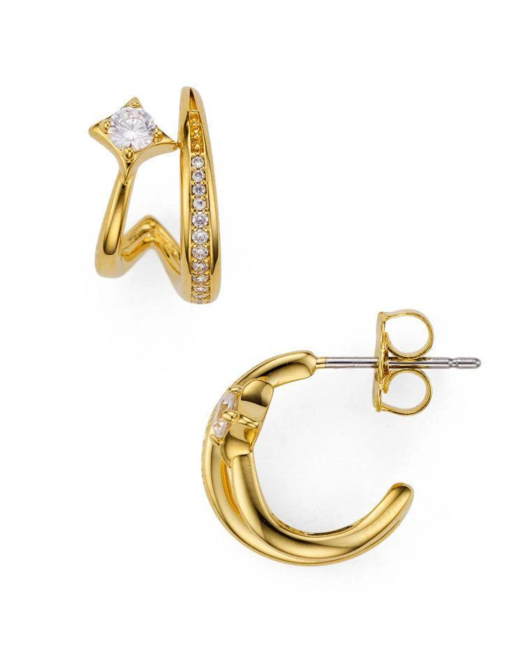 商品Nadri|Lunar Double Hoop Earrings,价格¥94,第1张图片