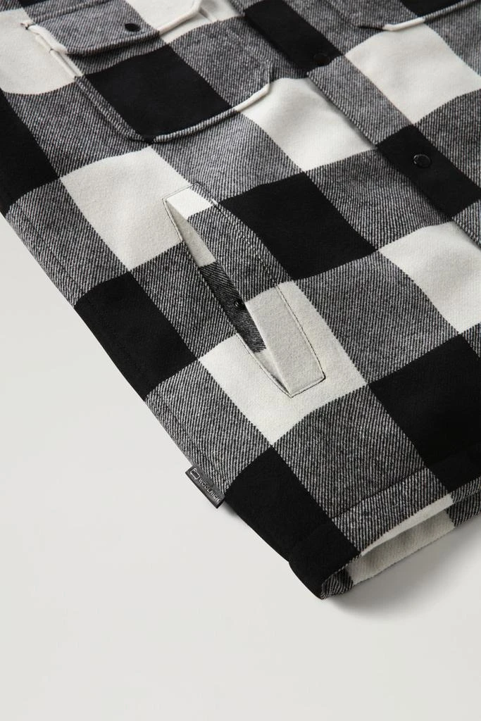 商品Woolrich|Alaskan Padded Check Overshirt in Recycled Italian Wool Blend - Men - Multicolor,价格¥3265,第4张图片详细描述