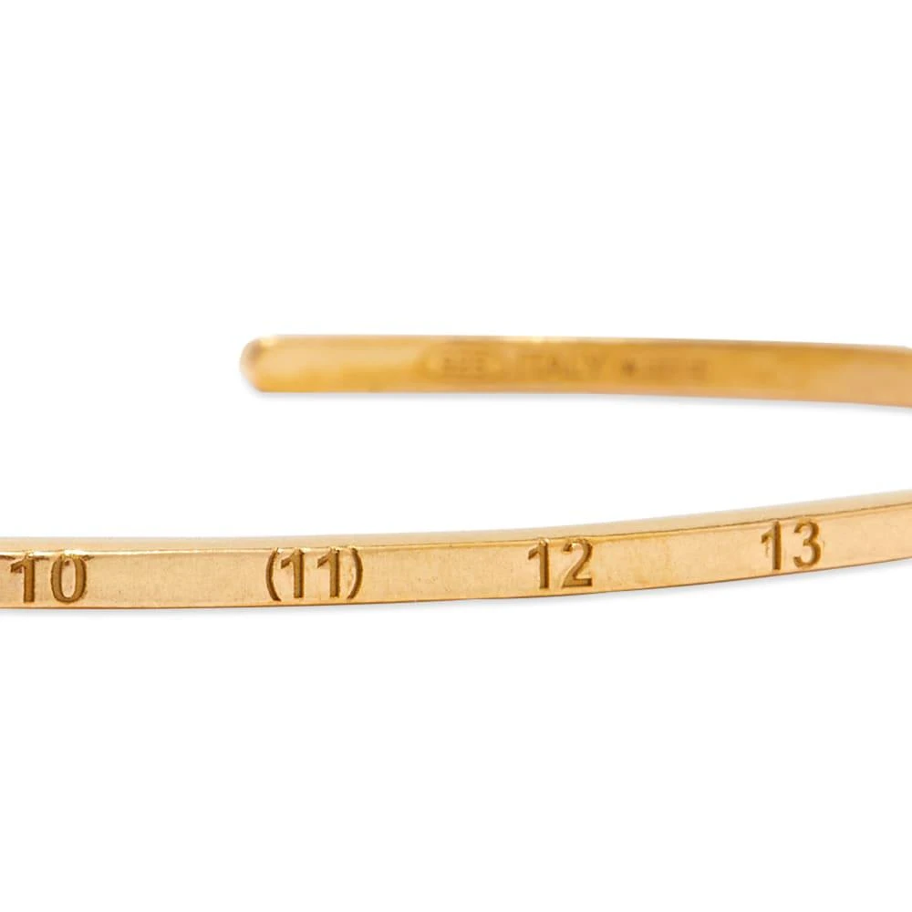 商品MAISON MARGIELA|Maison Margiela Fine Branded Cuff Bangle,价格¥1703,第2张图片详细描述