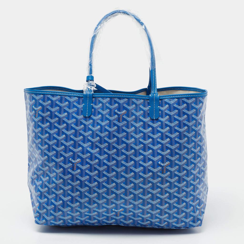 Goyard Blue Goyardine Coated Canvas and Leather Saint Louis PM Tote商品第1张图片规格展示