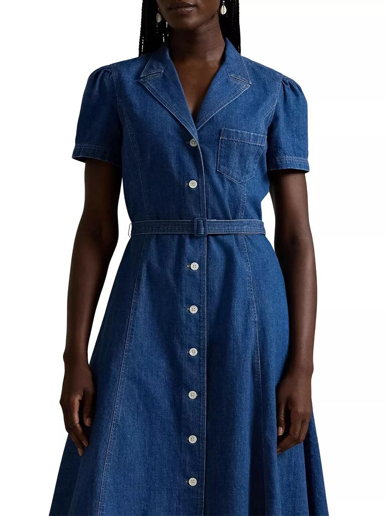 商品Ralph Lauren|Belted Denim Shirtdress,价格¥1574,第4张图片详细描述