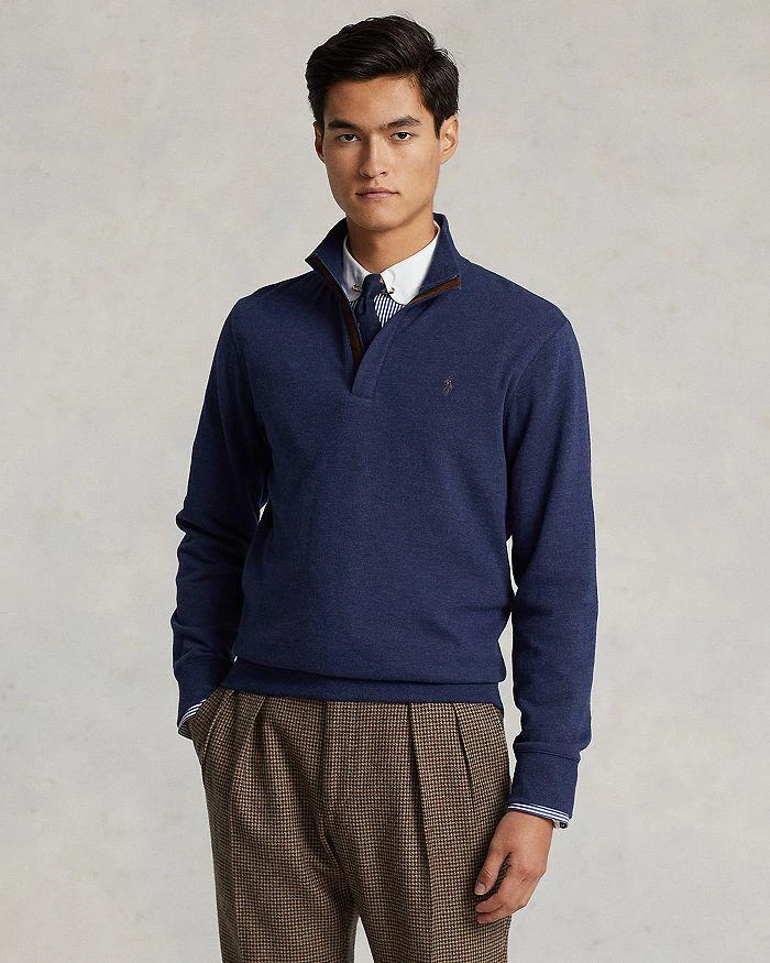 商品Ralph Lauren|男士 奢华平纹针织 半拉链套头衫,价格¥356,第5张图片详细描述