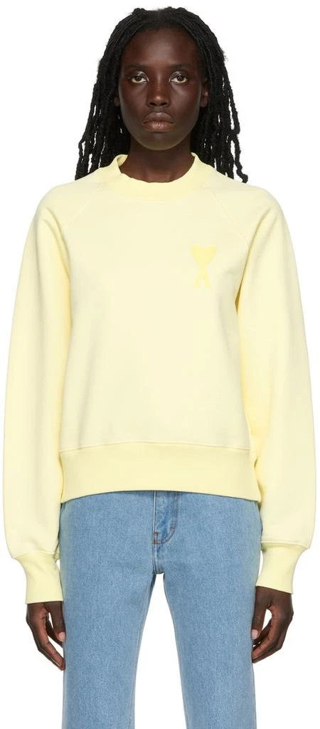 商品AMI|Yellow Ami de Cœur Sweatshirt,价格¥1031,第1张图片