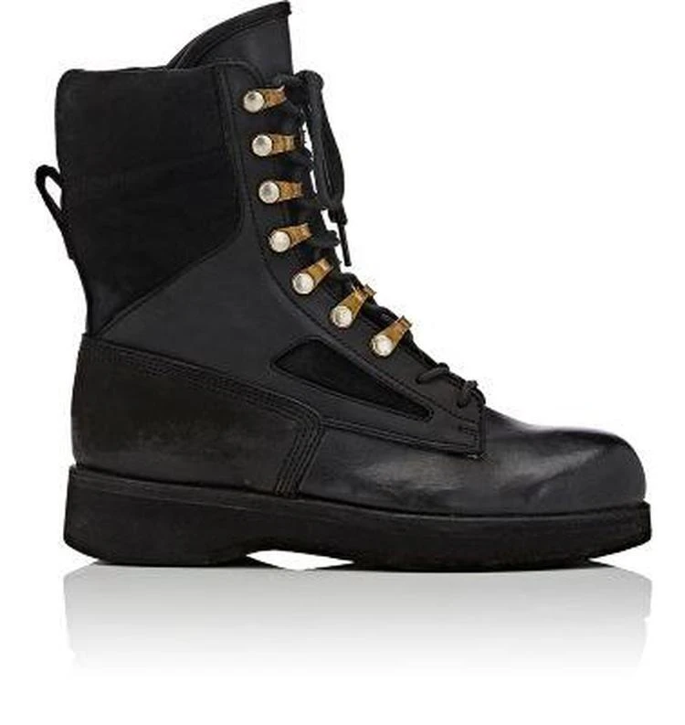 商品Sacai x Hender Scheme|Leather & Suede Lace-Up Boots,价格¥3563,第1张图片