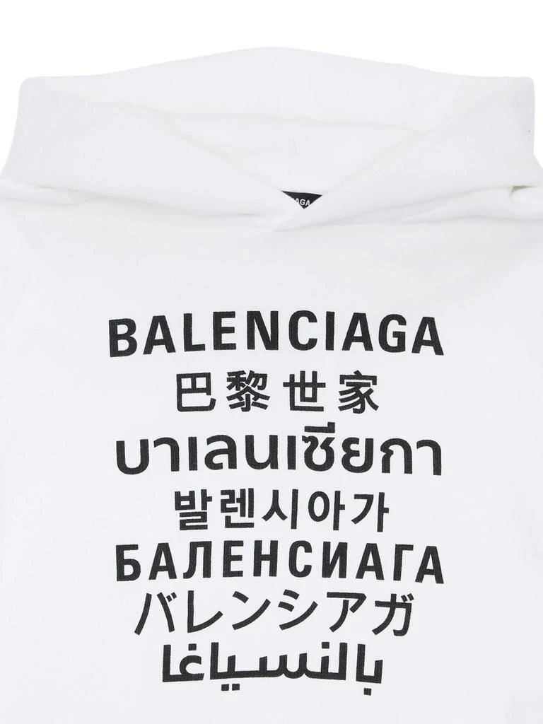 商品Balenciaga|Printed Cotton Sweatshirt Hoodie,价格¥1837,第1张图片详细描述