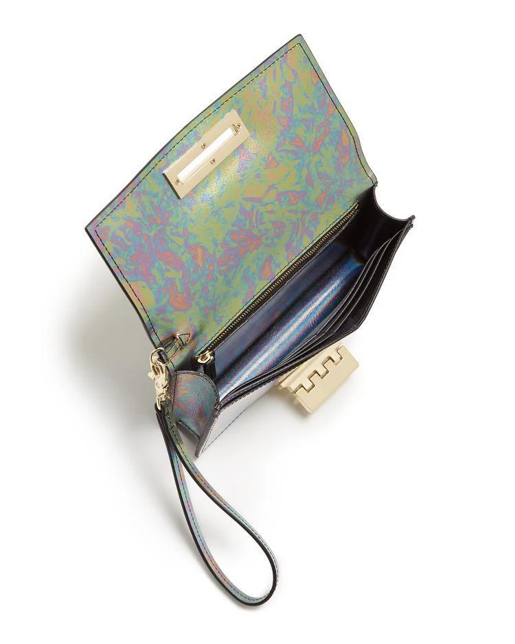 商品Zac Posen|Earthette Abalone Metallic Leather Wristlet,价格¥1264,第3张图片详细描述