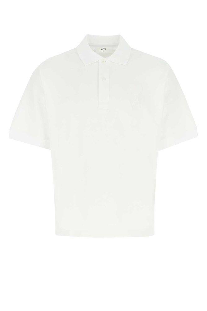 商品AMI|AMI Logo Patch Polo Shirt,价格¥1055,第1张图片