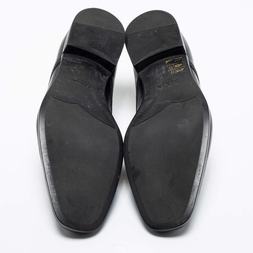 商品[二手商品] Prada|Prada Black Leather Lace Up Derby Size 42,价格¥1456,第7张图片详细描述