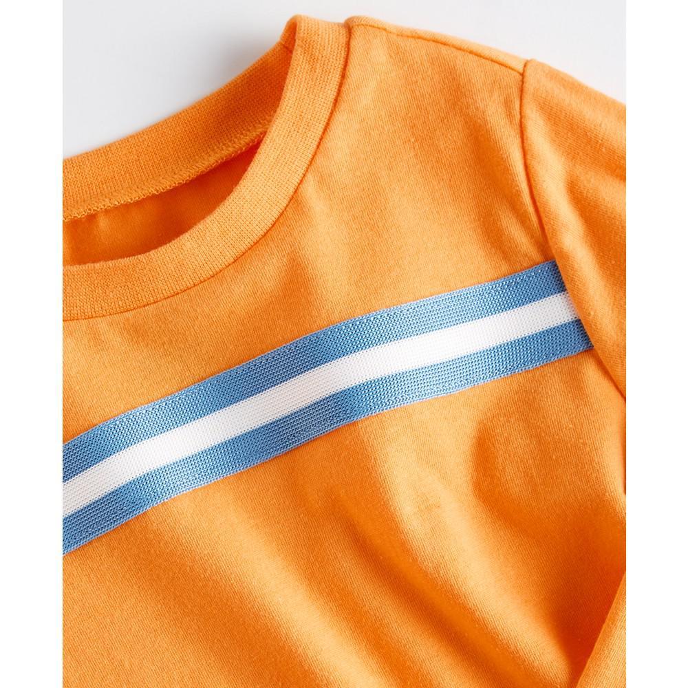 商品First Impressions|Baby Boys Sporty Taped Colorblocked Long-Sleeve T-Shirt, Created for Macy's,价格¥37,第5张图片详细描述