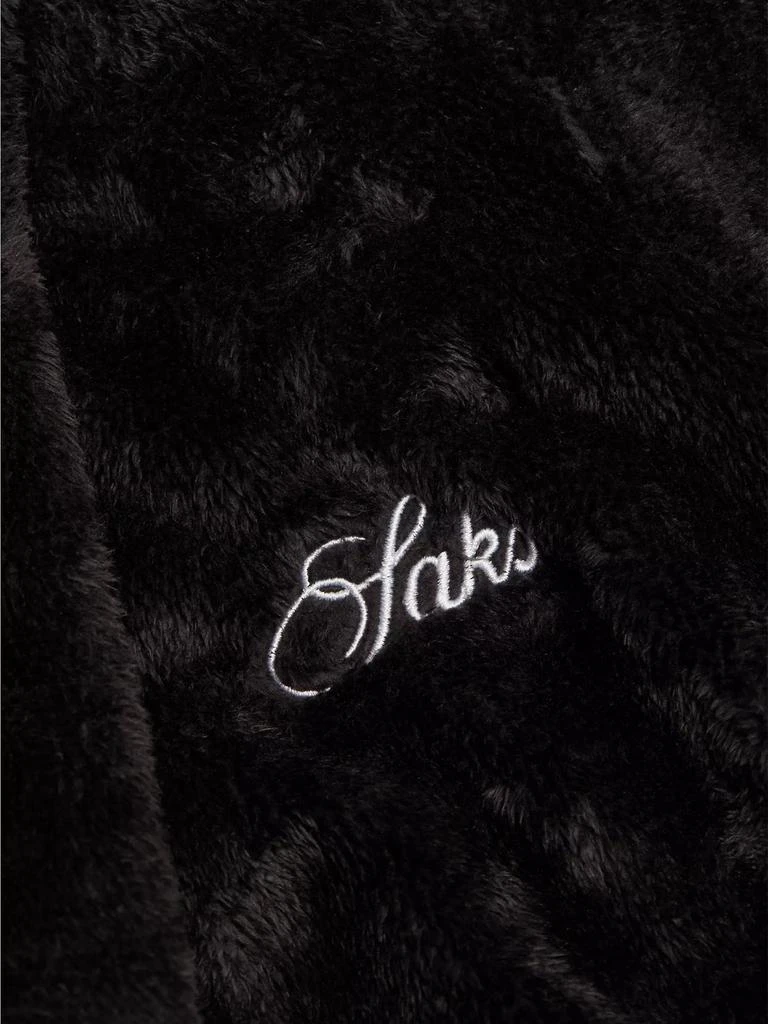 COLLECTION Plush Embroidered-Logo Robe 商品