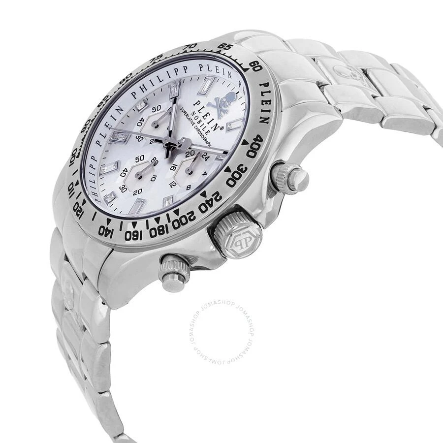 商品Philipp Plein|Nobile Chronograph Quartz Crystal Silver Dial Men's Watch PWCAA0321,价格¥1488,第2张图片详细描述