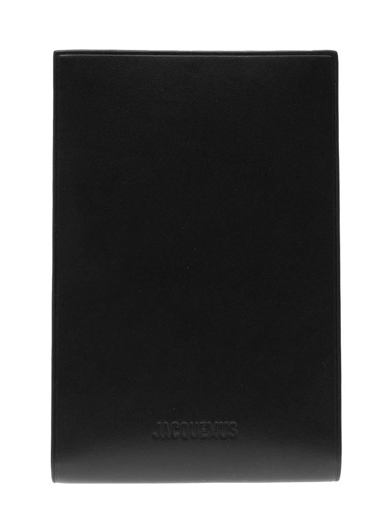 商品Jacquemus|Black Le Gadju Neck Wallet In Leather Man,价格¥2536,第1张图片