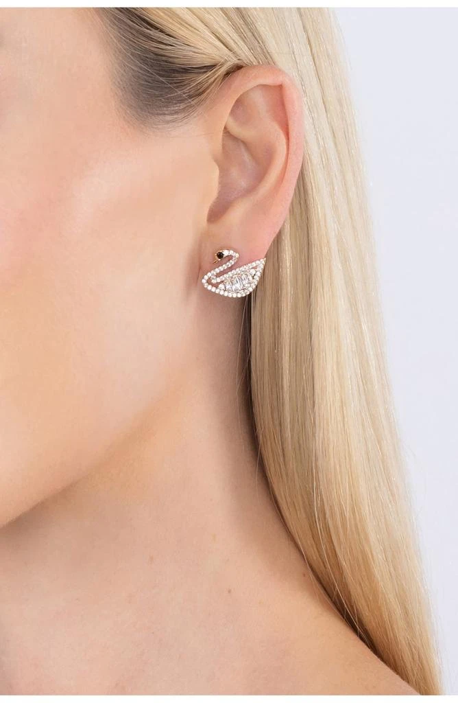 商品EYE CANDY LOS ANGELES|Audrey Swan CZ Crystal Glam Drop Earrings,价格¥165,第1张图片