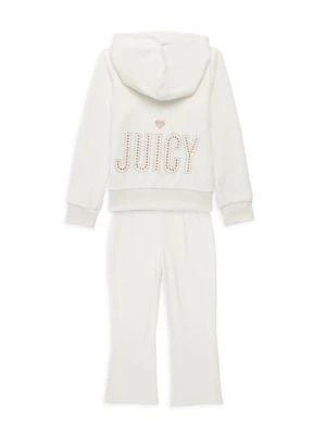 商品Juicy Couture|Girl's 2-Piece Zip Up Hoodie & Pants Set,价格¥292,第2张图片详细描述