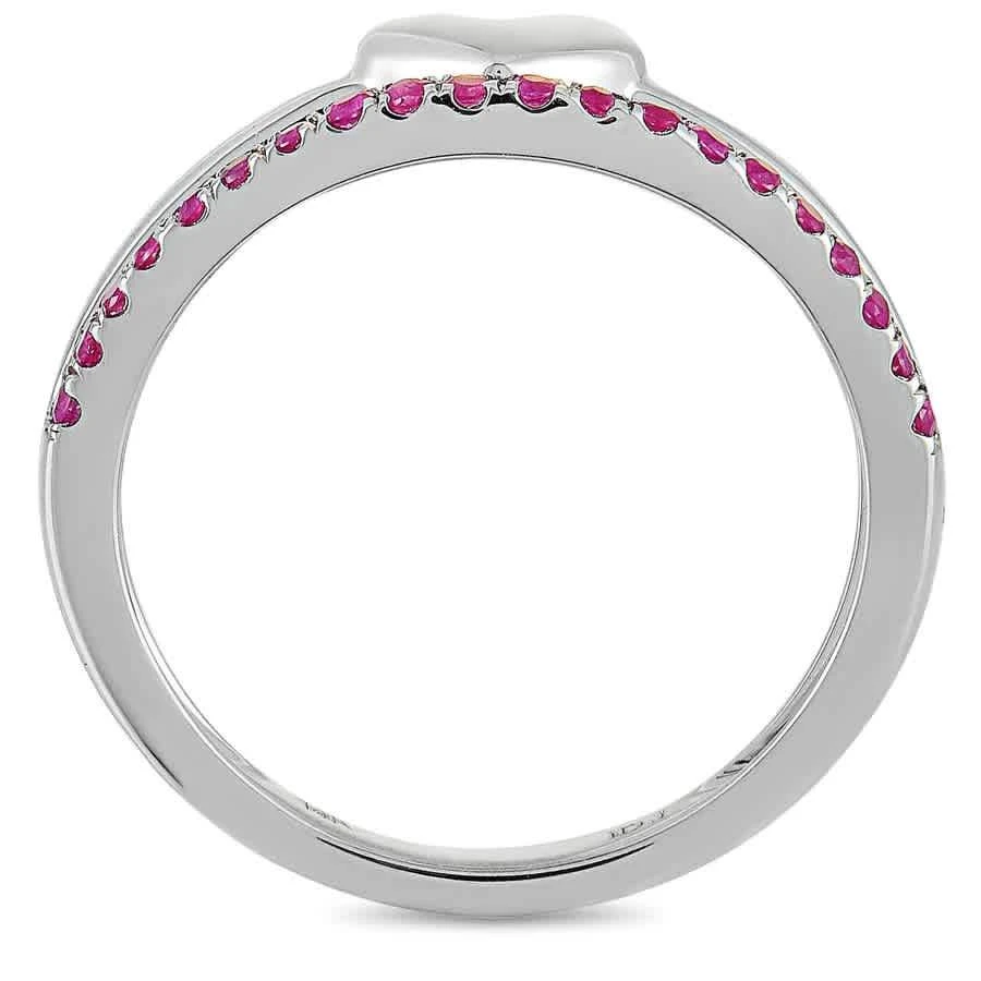 商品LB Exclusive|LB Exclusive 14K White Gold Ruby Heart Ring,价格¥1711,第2张图片详细描述