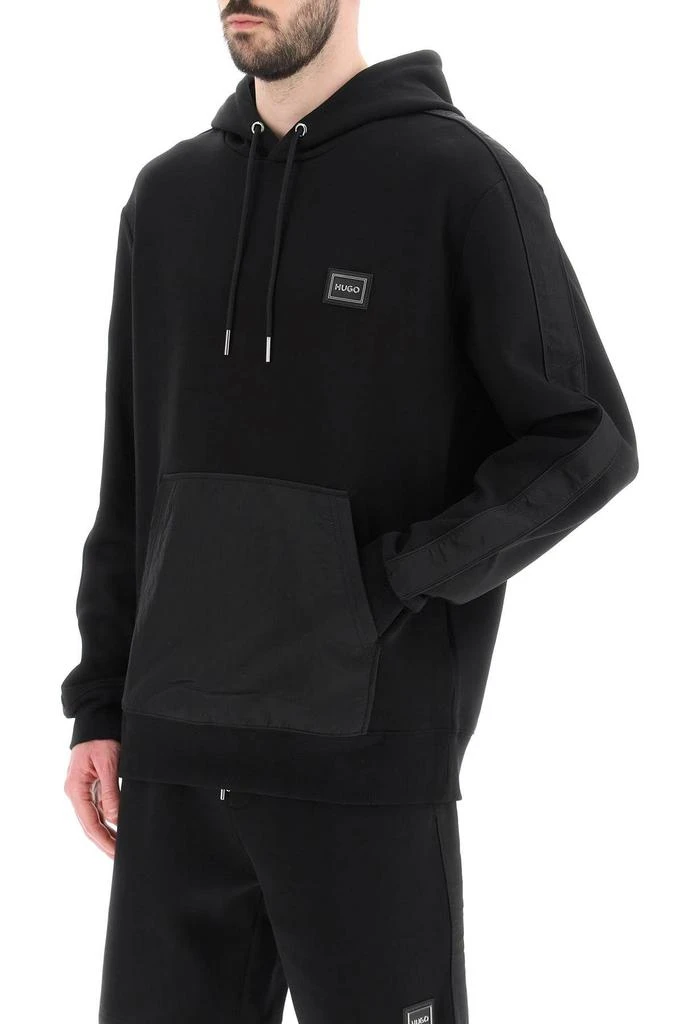 商品Hugo Boss|HOODIE WITH FRAMED LOGO,价格¥495,第5张图片详细描述