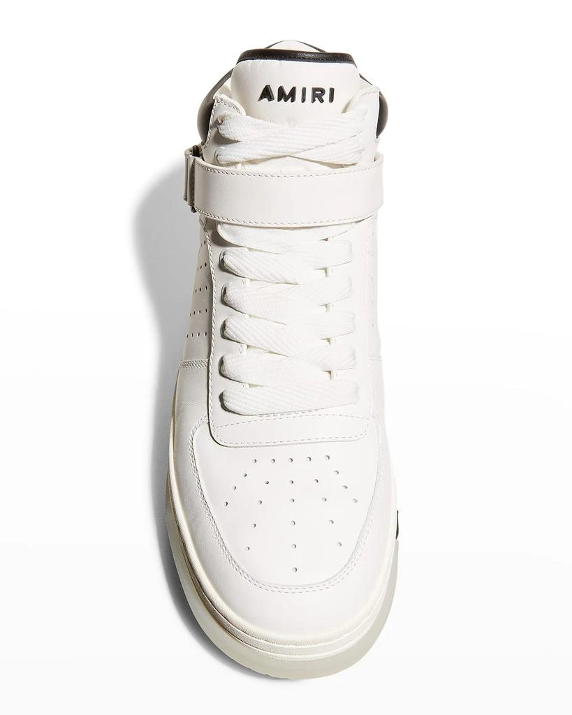 商品AMIRI|Men's Stadium Mid-Top Leather Sneakers,价格¥2609,第5张图片详细描述