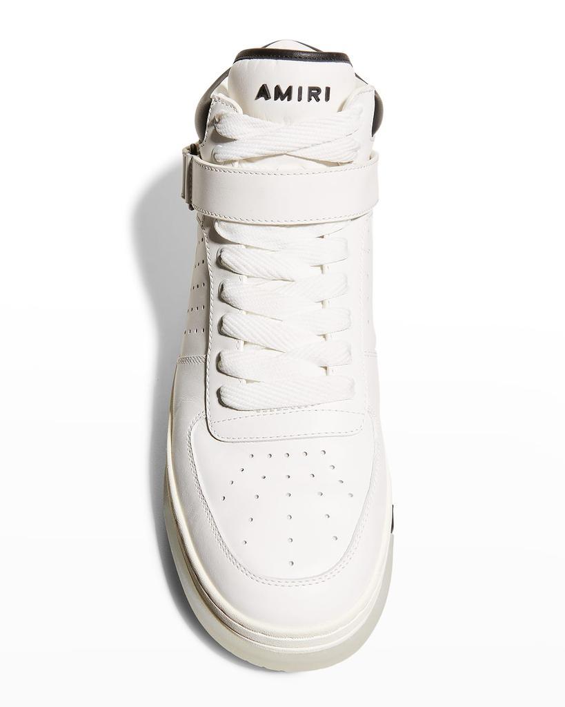 商品AMIRI|Men's Stadium Mid-Top Leather Sneakers,价格¥2452,第7张图片详细描述