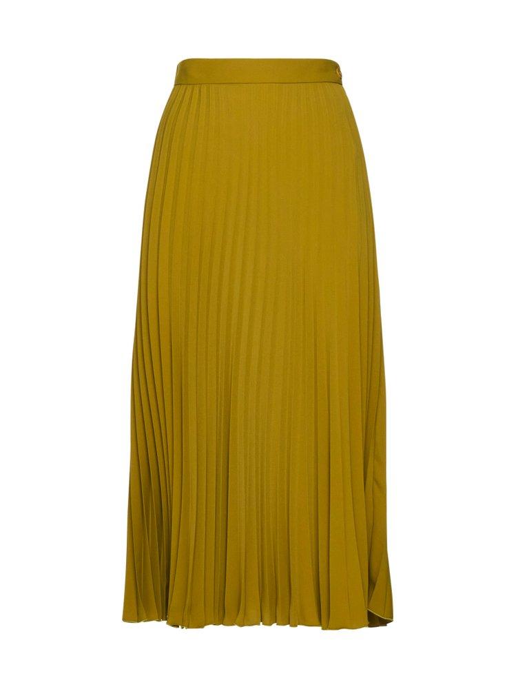 MM6 Maison Margiela High-Waisted Pleated Midi Skirt商品第1张图片规格展示