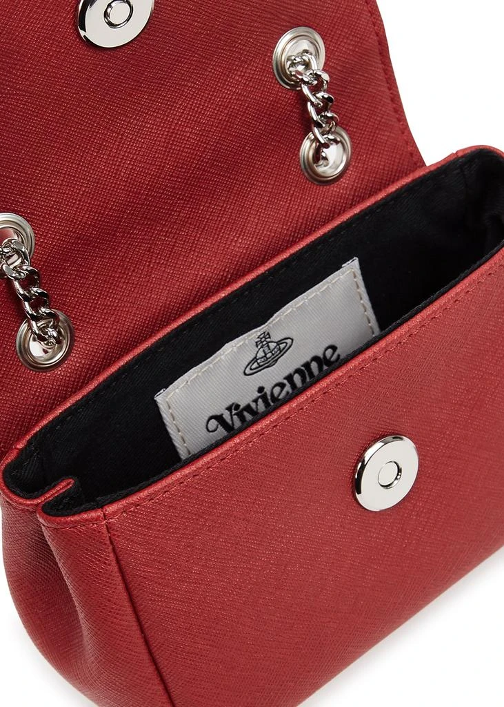 商品Vivienne Westwood|Red small leather cross-body wallet,价格¥1148,第4张图片详细描述