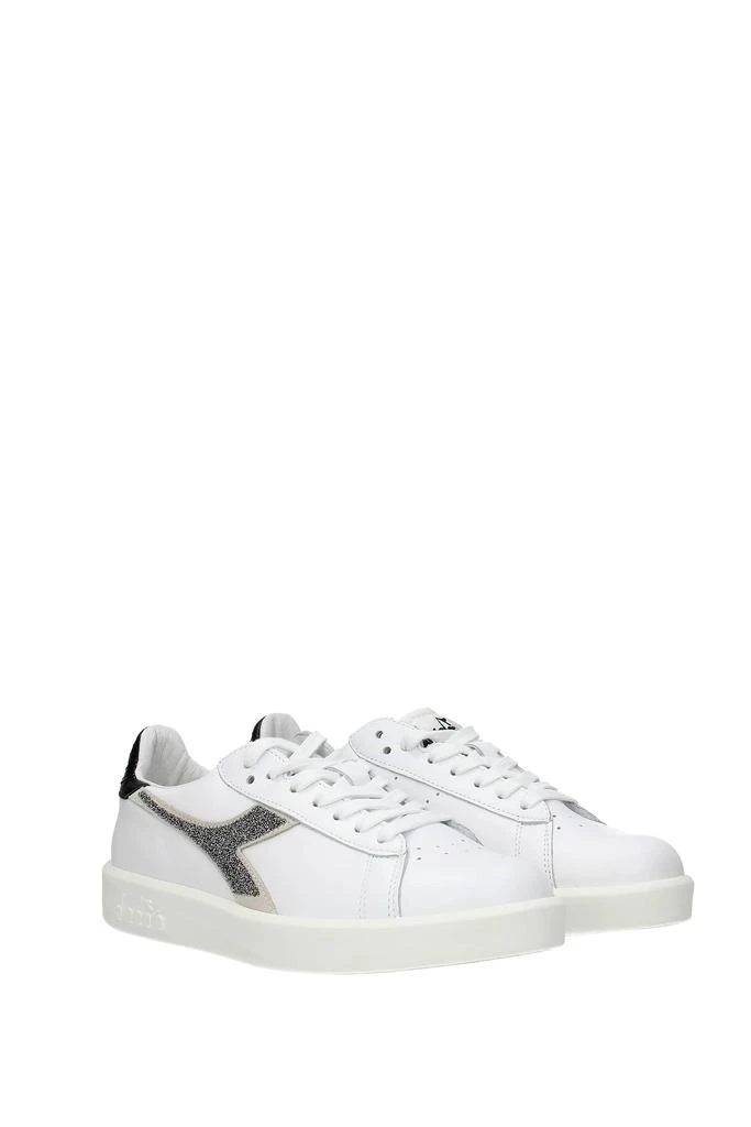 商品Diadora|Sneakers Leather White Black,价格¥734,第2张图片详细描述