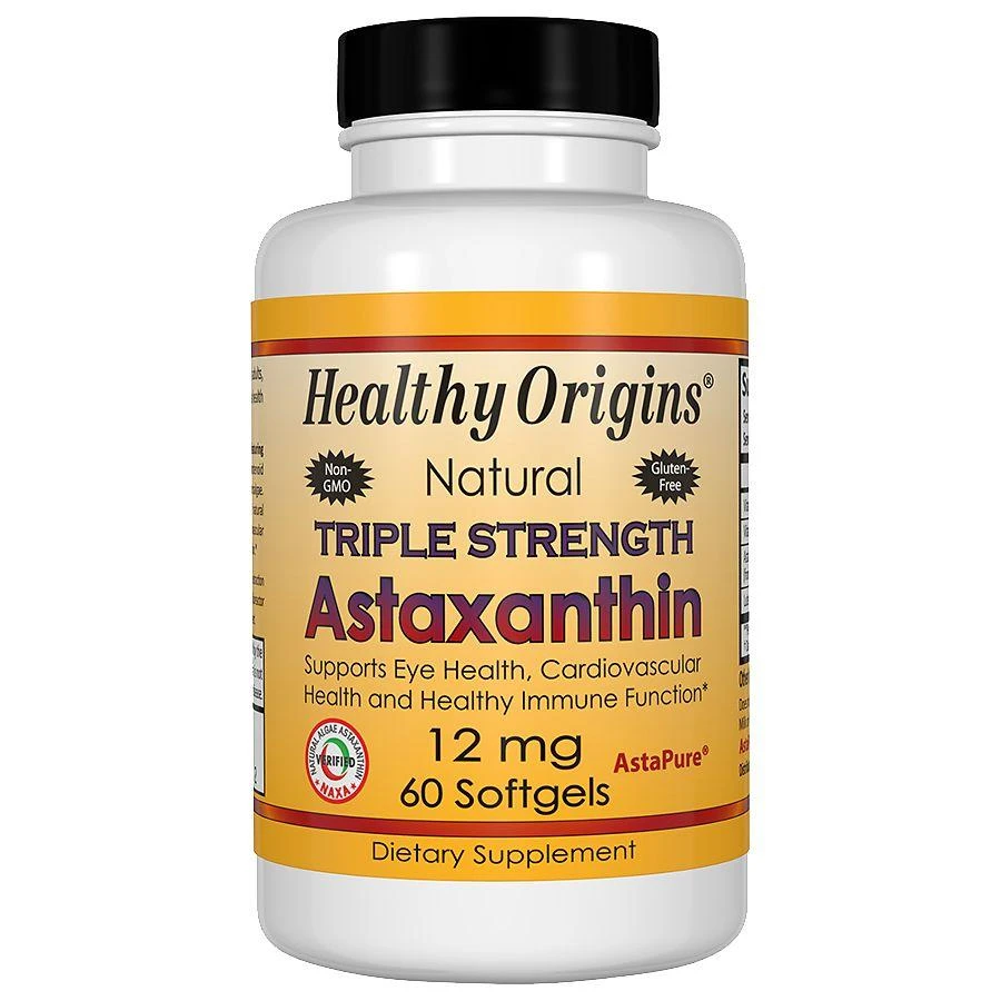 商品Healthy Origins|Astaxanthin 12mg Triple Strength, Softgels,价格¥216,第1张图片