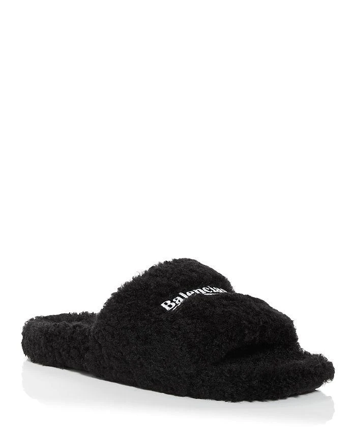 商品Balenciaga|Men's Furry Campaign Slide Sandals,价格¥3879,第1张图片