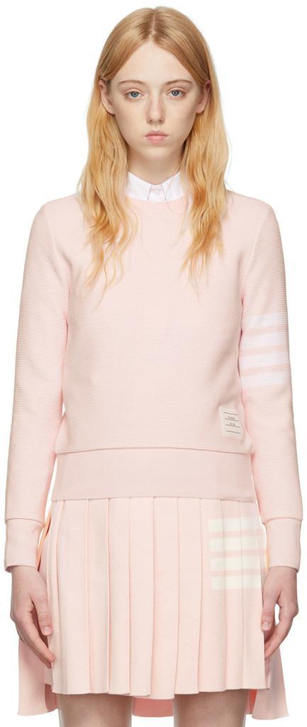 商品Thom Browne|Pink Ottoman 4-Bar Sweatshirt,价格¥6127,第1张图片
