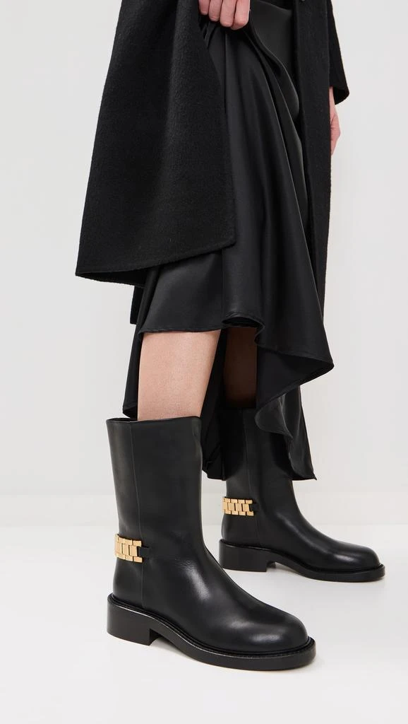 商品Victoria Beckham|Watch Chain Mid Calf Boots,价格¥2705,第2张图片详细描述
