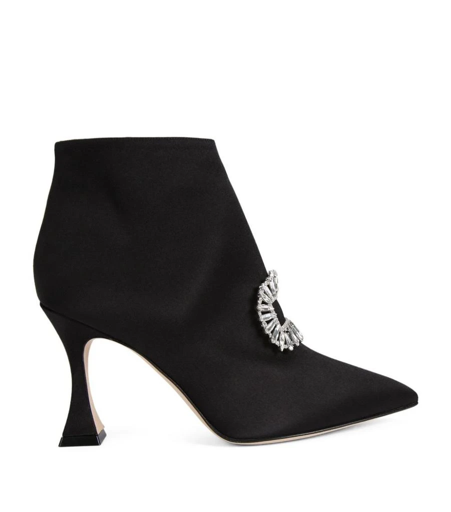 商品Manolo Blahnik|Satin Cantita Ankle Boots 90,价格¥7193,第3张图片详细描述