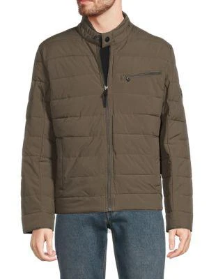 商品Michael Kors|Burbank Quilted Puffer Moto Tech Jacket,价格¥338,第1张图片