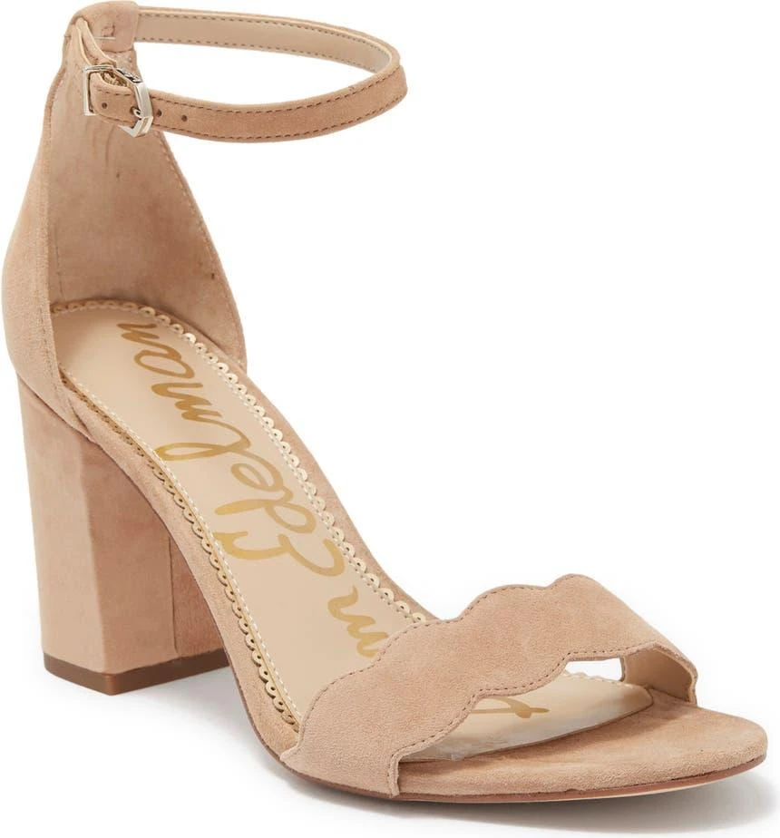 商品Sam Edelman|Odila Scalloped Ankle Strap Sandal,价格¥345,第2张图片详细描述