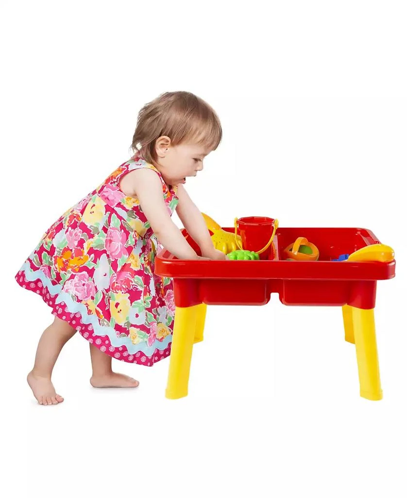 Hey Play Water Or Sand Sensory Table With Lid And Toys - Portable Covered Activity Playset For The Beach, Backyard Or Classroom 商品