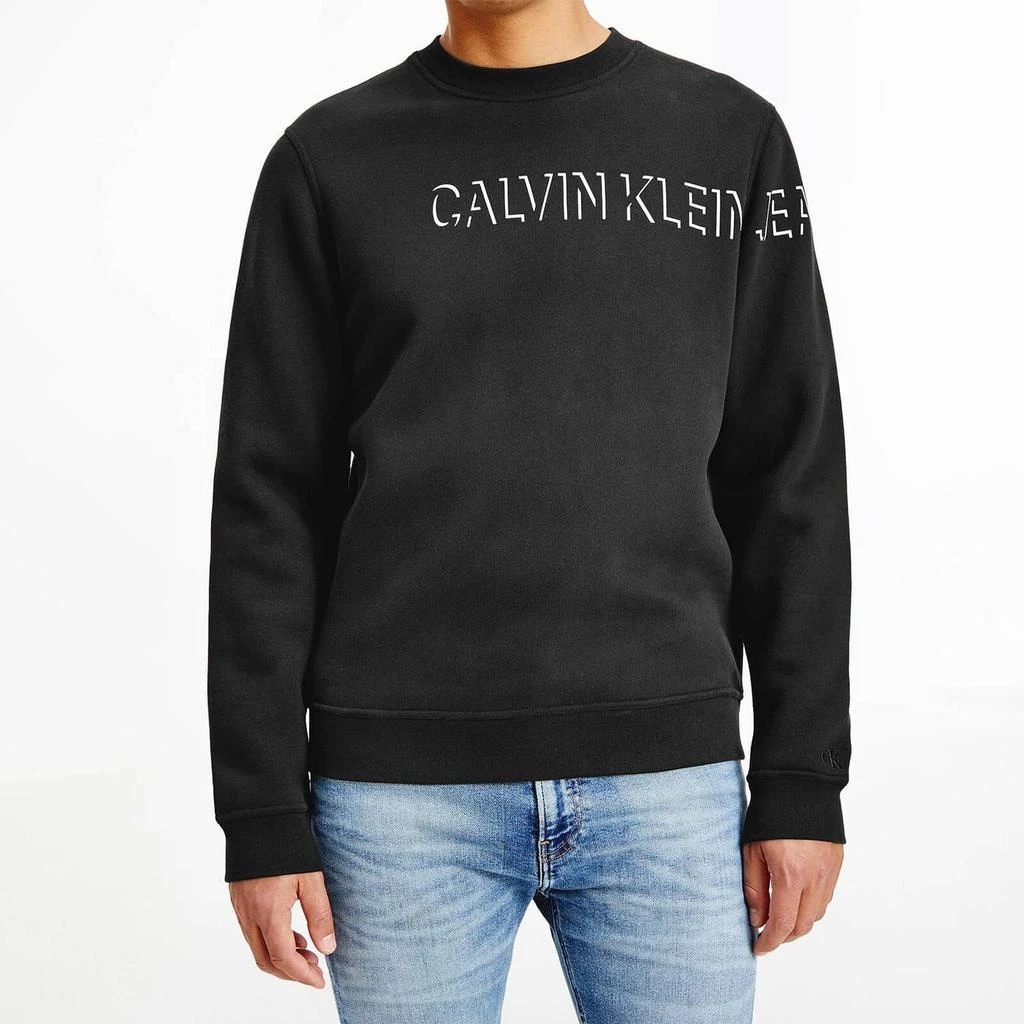 商品Calvin Klein|Calvin Klein Jeans Men's Shadow Logo Crewneck Sweatshirt - CK Black,价格¥401,第1张图片