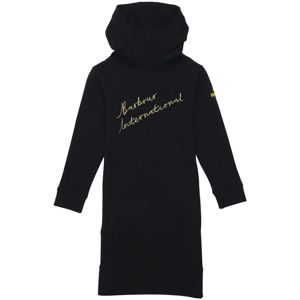 商品Barbour|Barbour International Girls' Flores Hooded Dress - Black,价格¥207,第5张图片详细描述