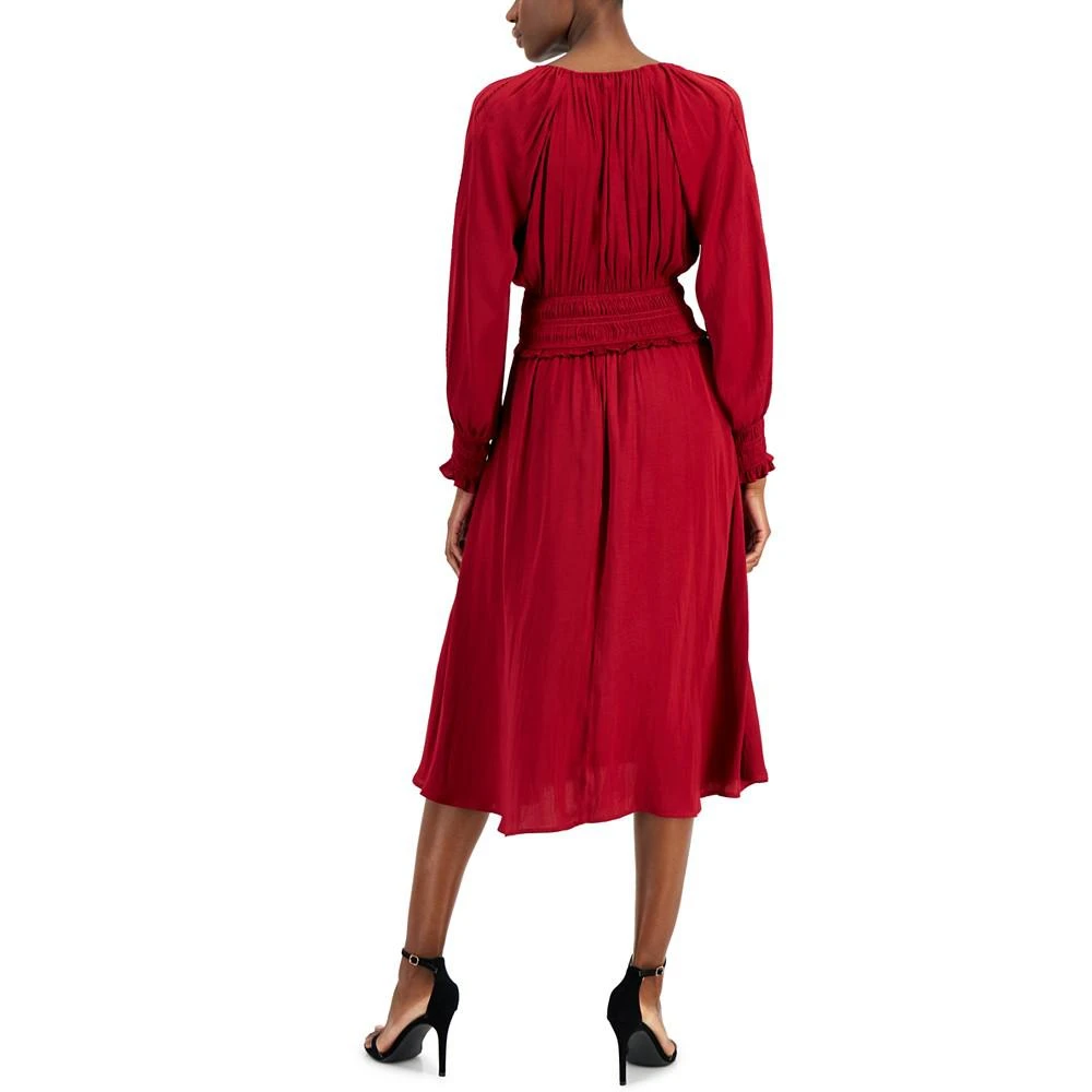 商品Tahari|Women's Airflow Split-Neck Midi Dress,价格¥1040,第2张图片详细描述