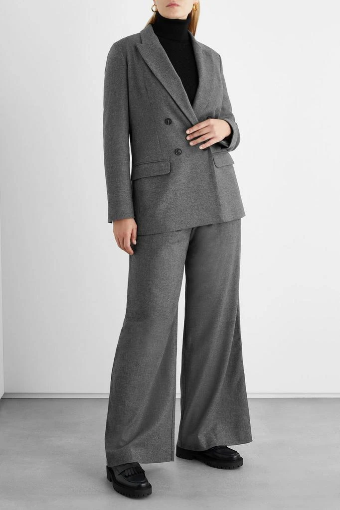 商品IRIS & INK|Fayette double-breasted mélange flannel blazer,价格¥982,第4张图片详细描述