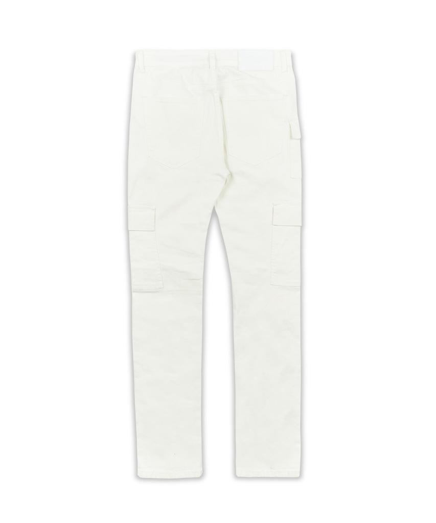 Money Bear Cargo Denim Jeans - White商品第6张图片规格展示