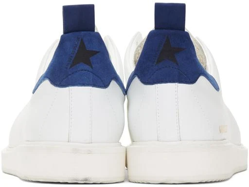 商品Golden Goose|White & Blue Starter Sneakers,价格¥2889,第4张图片详细描述