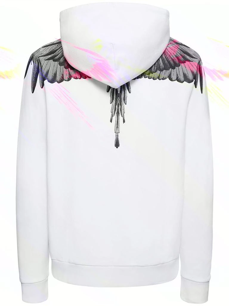 商品Marcelo Burlon|Icon Wings Print Cotton Hoodie,价格¥4643,第4张图片详细描述