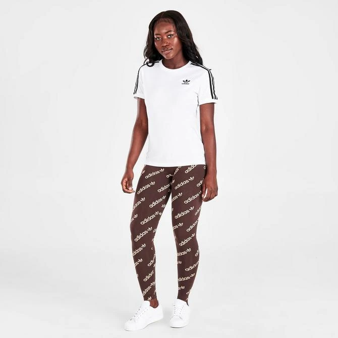 商品Adidas|Women's adidas Originals Allover Logo Print Leggings,价格¥148,第2张图片详细描述