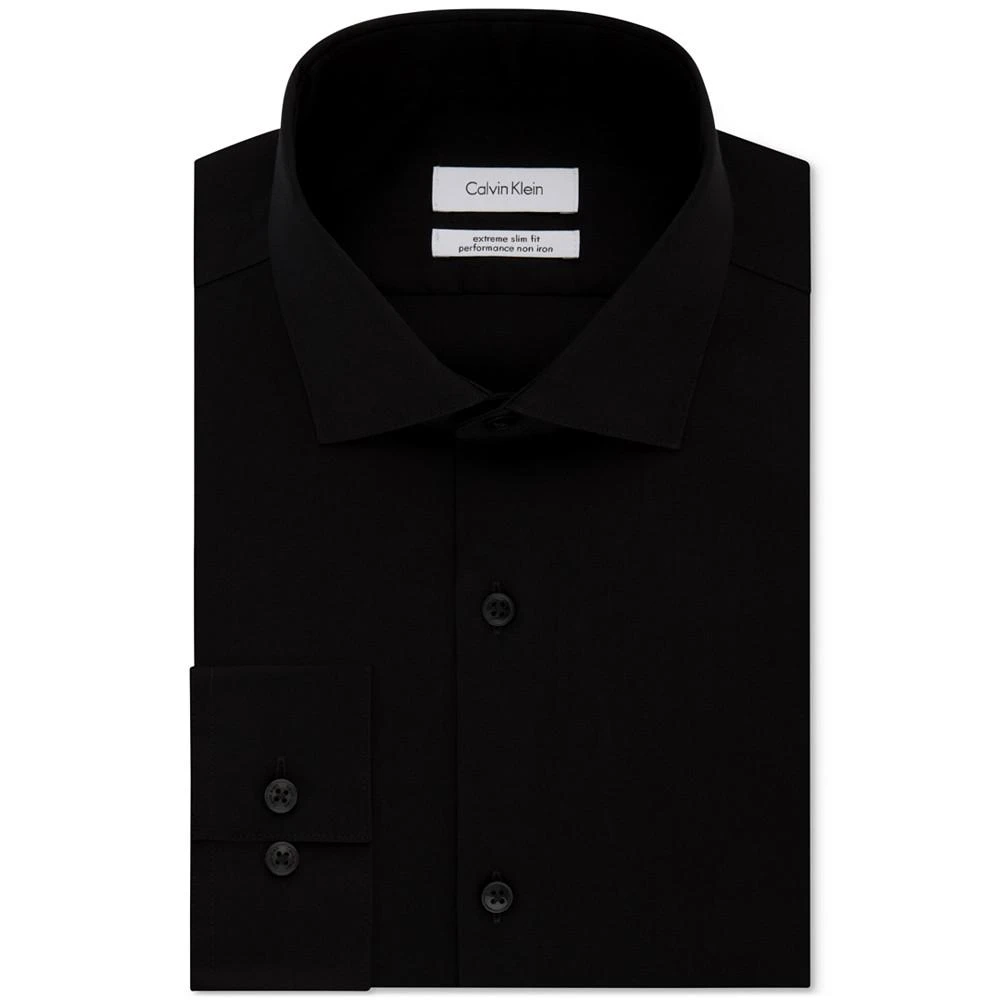 商品Calvin Klein|Men's Extra-Slim Fit Non-Iron Performance Herringbone Dress Shirt,价格¥422,第1张图片