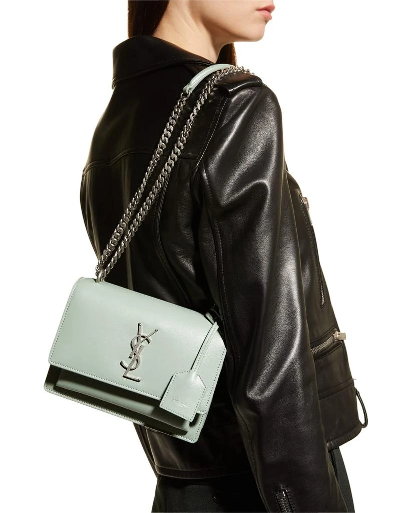 商品Yves Saint Laurent|Sunset Small YSL Chain Crossbody Bag,价格¥18181,第2张图片详细描述